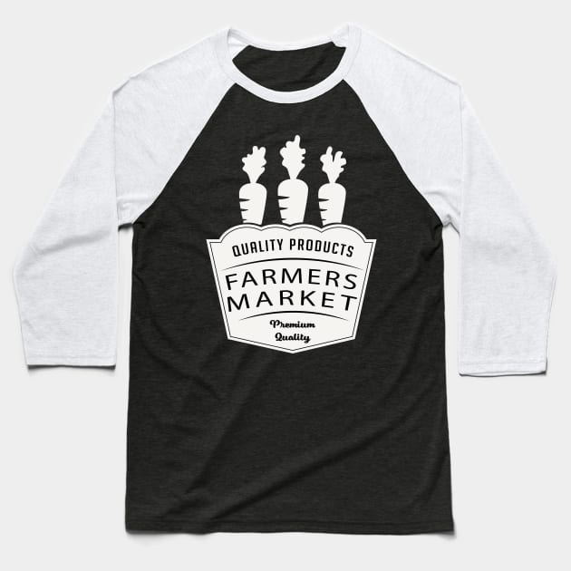 Farmer's Market Products Baseball T-Shirt by SWON Design